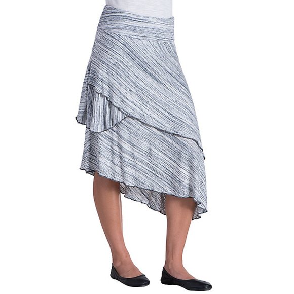 Kuhl Dresses & Skirts - KUHL Ventura Heathered Gray Asymmetrical Skirt L